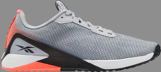 Кроссовки nano x1 grit 'grey orange flare' Reebok, серый