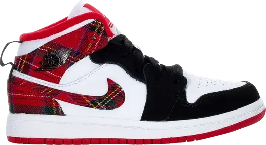 Кроссовки Air Jordan 1 Mid PS Bad Santa, красный