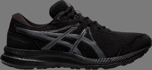 Кроссовки gel contend 7 4e wide 'black carrier grey' Asics, черный