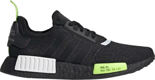 Кроссовки Adidas NMD_R1 'Black Signal Green', черный