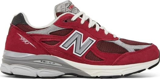 Кроссовки New Balance Teddy Santis x 990v3 Made in USA 'Scarlet Marblehead', красный