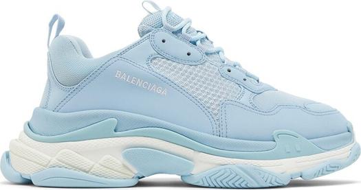 Кроссовки Balenciaga Triple S Sneaker Allover Logo, синие