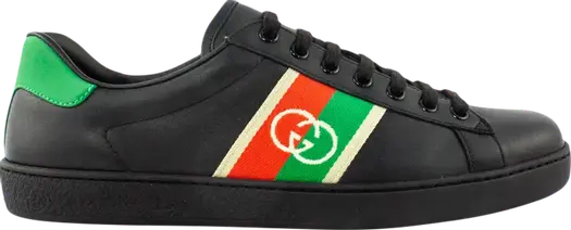 Кроссовки Gucci Ace Interlocking G, черные