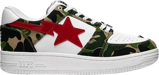 Кроссовки Bapesta Low Green Camo, зеленый
