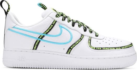 Кроссовки Nike Air Force 1 '07 Premium 'Worldwide Pack - Blue Fury', белый
