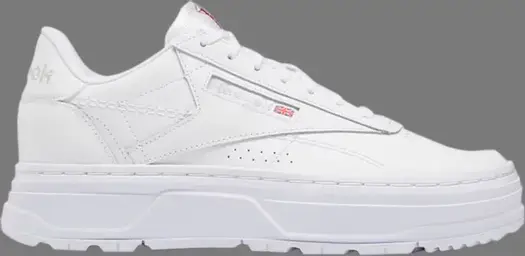 Кроссовки wmns club c double geo 'footwear white' Reebok, розовый