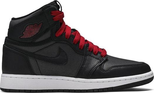 Кроссовки Air Jordan 1 Retro High OG BG Black Gym Red, черный