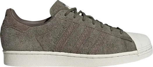 Кроссовки Adidas Superstar 'Olive Strata', зеленый