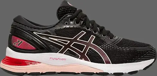 Кроссовки wmns gel nimbus 21 'black laser pink' Asics, черный