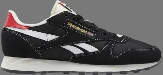 Кроссовки classic leather 'human rights now! - black white' Reebok, черный