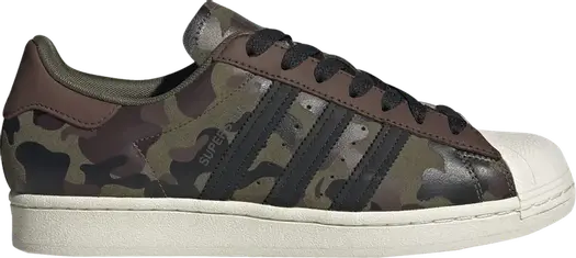Кроссовки Adidas Superstar 'Camo', зеленый