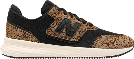 Кроссовки New Balance Wmns X-70 'Cheetah Print - Workwear Black', коричневый