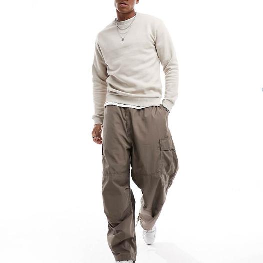 Свитшот Jack & Jones Oversized, светло-бежевый