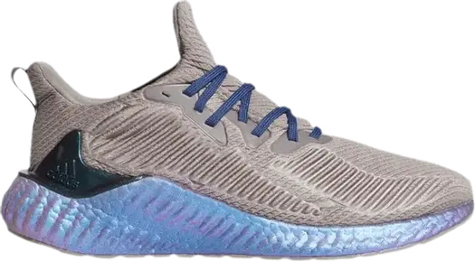Кроссовки Adidas AlphaBoost 'Grey Iridescent', серый