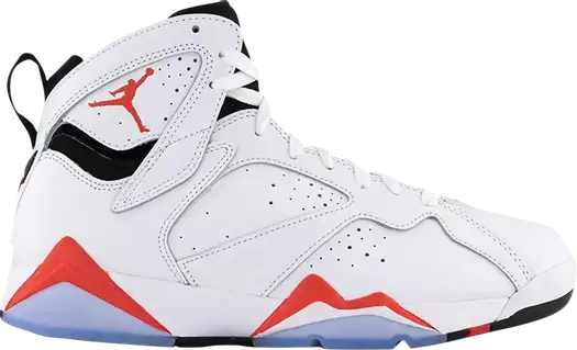 Кроссовки Air Jordan 7 Retro White Infrared, белый