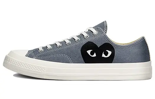 Кроссовки Converse Comme des Garçons PLAY x Chuck 70 Low Steel Gray, серый