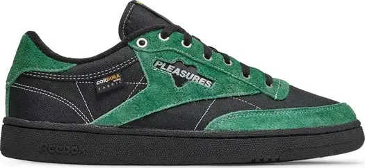 Кроссовки pleasures x club c 85 'pine green' Reebok, зеленый