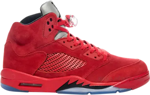 Кроссовки Air Jordan 5 Retro BG Red Suede, красный