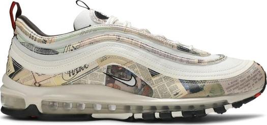 Кроссовки Nike Air Max 97 'Newspaper', кремовый