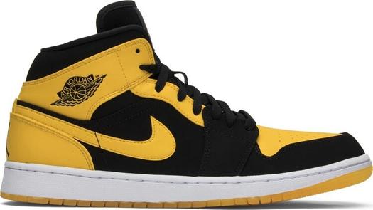 Кроссовки Air Jordan 1 Retro Mid New Love 2017, желтый