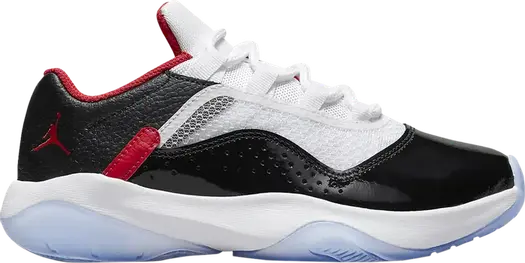 Кроссовки Air Jordan 11 CMFT Low GS White Black University Red, черный