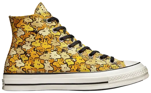 Кроссовки Converse Peanuts x Chuck 70 High Woodstock Camo, желтый