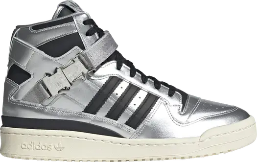 Кроссовки Adidas atmos x Forum 84 High 'Metallic Pack', серебряный