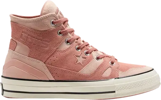 Кроссовки Converse Chuck 70 E260 High Earth Tone Suede - Pink Sandstone, розовый
