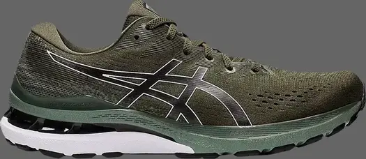 Кроссовки gel kayano 28 'olive canvas' Asics, зеленый