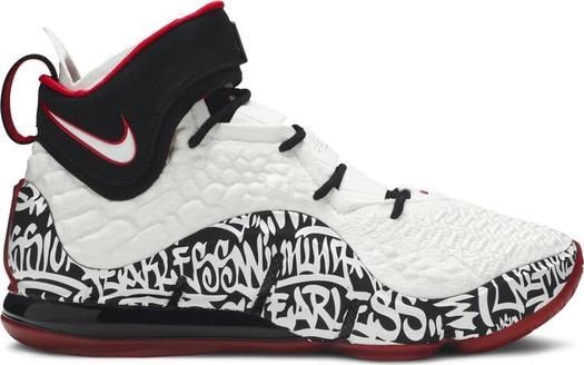 Кроссовки Nike LeBron 17 'LeBron 4 Graffiti', белый