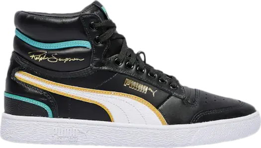 Кроссовки Puma Ralph Sampson Mid OG Black Teal, черный