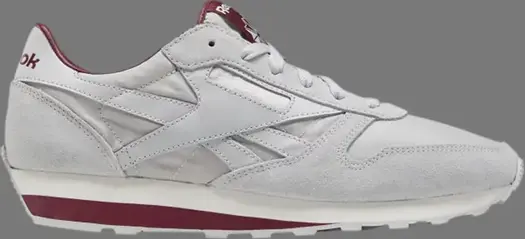 Кроссовки classic leather az 'grey merlot' Reebok, серый