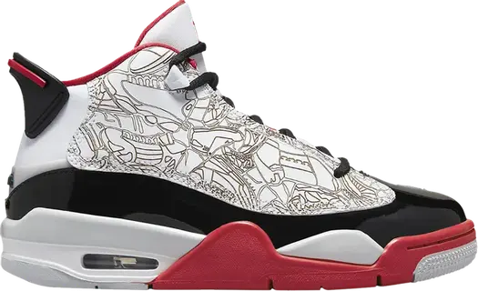 Кроссовки Jordan Dub Zero GS Varsity Red 2022, белый