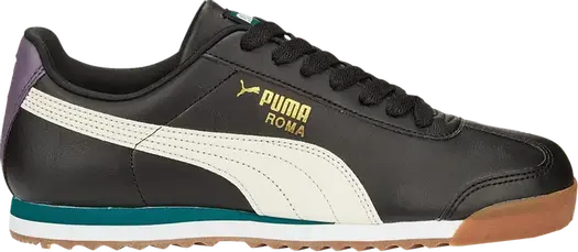 Кроссовки Puma Roma Basic Plus White Varsity Green, белый