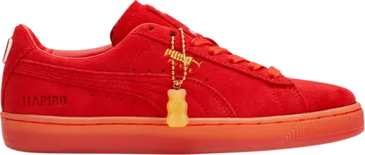 Кроссовки Puma Haribo x Suede Jr Poppy Red, красный