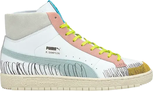 Кроссовки Puma Michael Lau x Ralph Sampson 70 Mid Scribble, белый