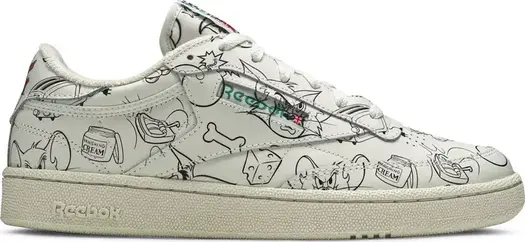 Кроссовки tom & jerry x club c 'sketch' Reebok, загар