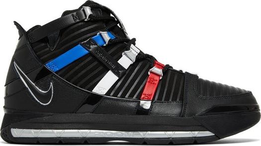 Кроссовки Nike Zoom LeBron 3 Retro 'Barbershop', черный