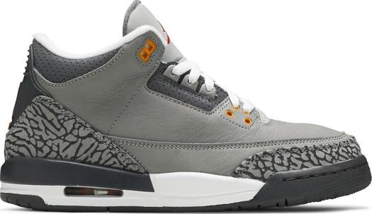 Кроссовки Air Jordan 3 Retro GS Cool Grey 2021, серый