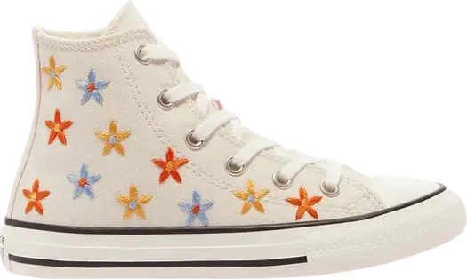 Кроссовки Converse Chuck Taylor All Star High GS Spring Flowers, кремовый