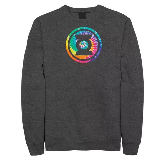 Мужской свитшот с логотипом DC Comics Green Lantern Tie Dye Licensed Character