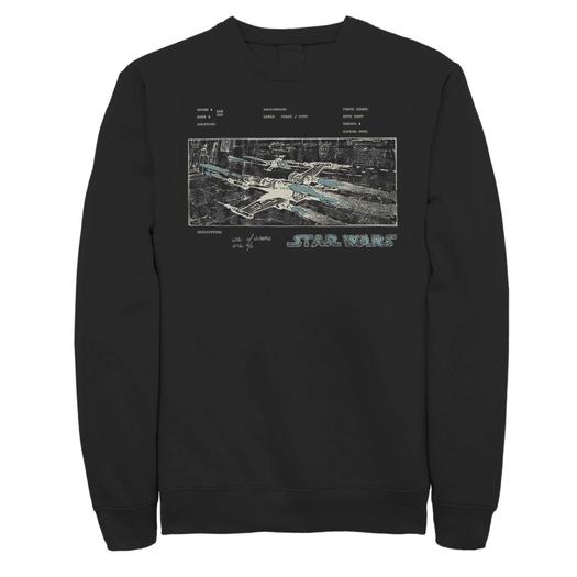 Мужской свитшот с концептуальной панелью Star Wars X-Wing