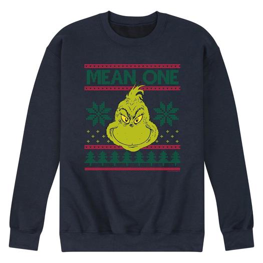 Мужской свитшот Dr. Suess The Grinch Mean One Licensed Character