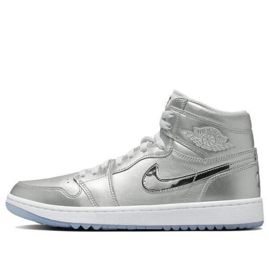 Кроссовки Air Jordan 1 High Golf 'Giving', цвет silver