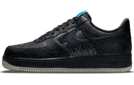 Кроссовки Nike Air Force 1 Low, черный/синий