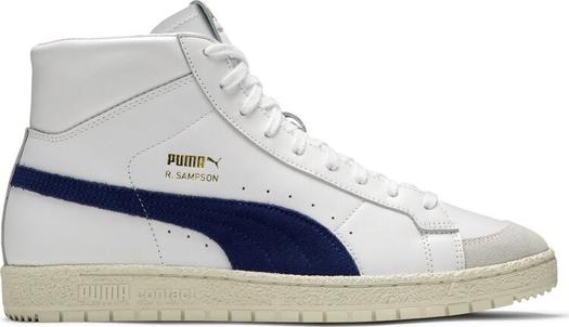 Кроссовки Puma Ralph Sampson 70 Mid OG White Elektro Blue, белый