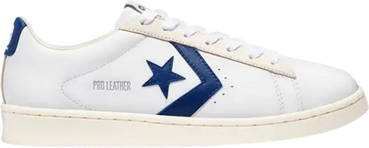 Кроссовки Converse Pro Leather Low White Rush Blue, белый