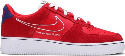 Кроссовки Nike Air Force 1 '07 LV8 'First Use - University Red', красный