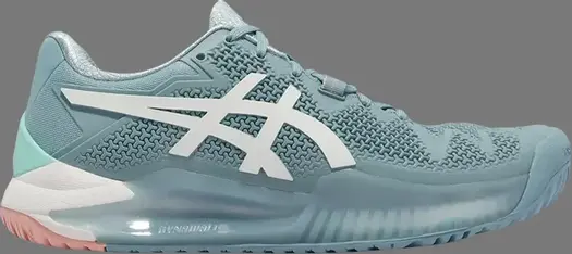 Кроссовки wmns gel resolution 8 'smoke blue' Asics, синий