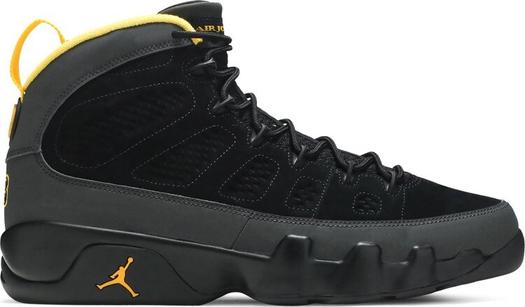 Кроссовки Air Jordan 9 Retro ‘Dark Charcoal University Gold’, серый